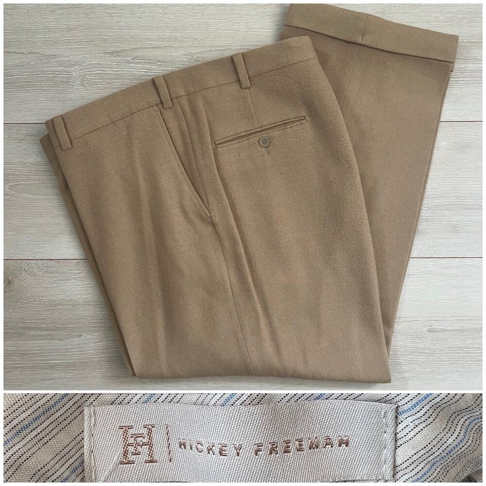 Hickey Freeman Cashmere Men’s Dress Pants Made in Italy Size 36 JP